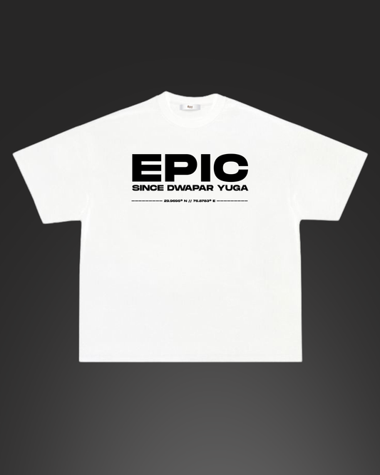 EPIC Tee | Mahabharata Yuddha Edition WHITE