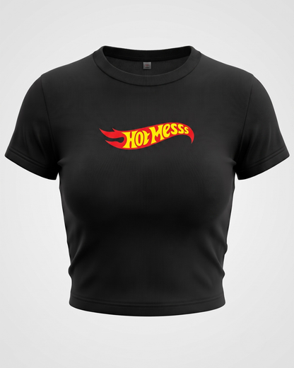 Hot Mess Tee | Black BBT for Women