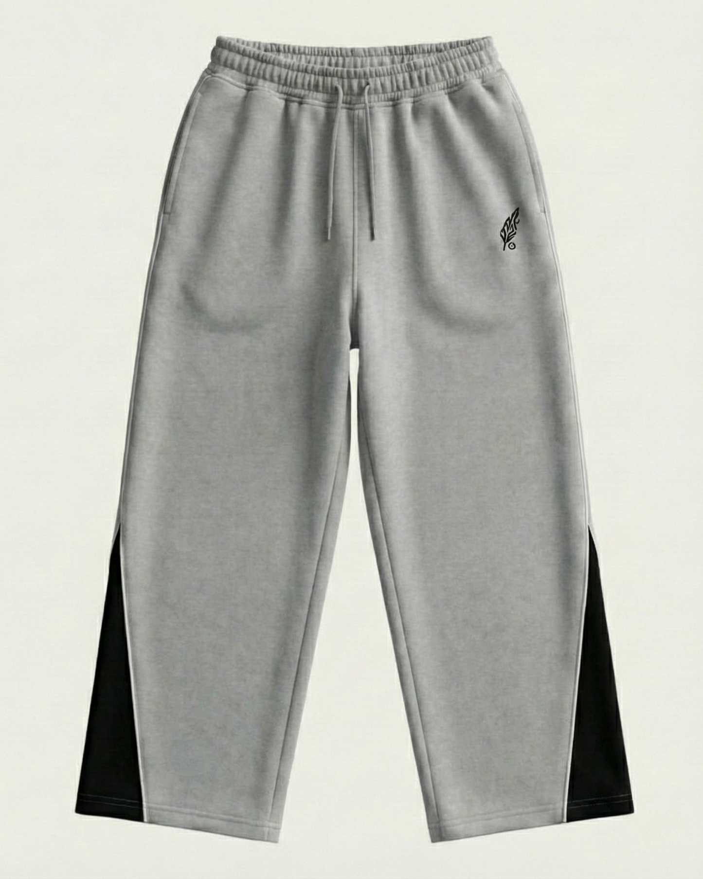 Real Baggy Joggers // Grey x Black Contrast Panel