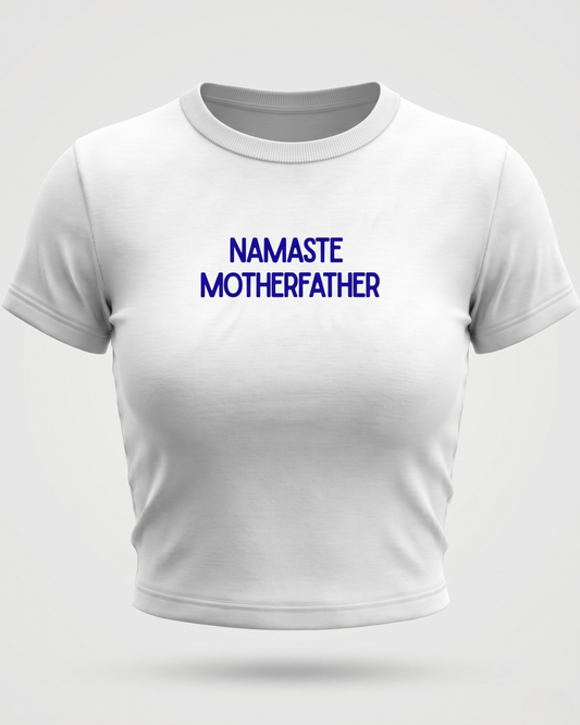 Namaste MF Tee | White BBT for Women