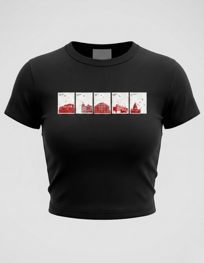 RJ Stamps Tee | Black BBT for Women