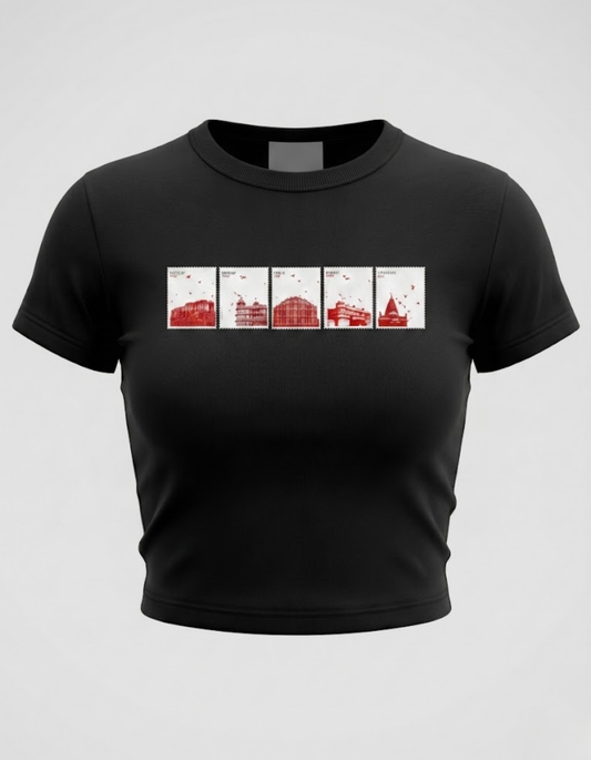 RJ Stamps Tee | Black BBT for Women