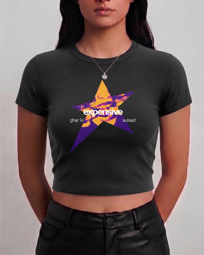 Expensive Aulaad Tee | Black BBT for Women