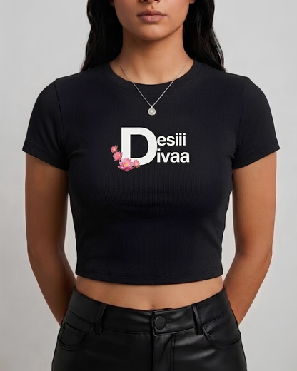 Desi Diva Tee | Black BBT for Women