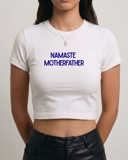 Namaste MF Tee | White BBT for Women