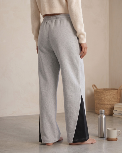 Real Baggy Joggers // Grey x Black Contrast Panel