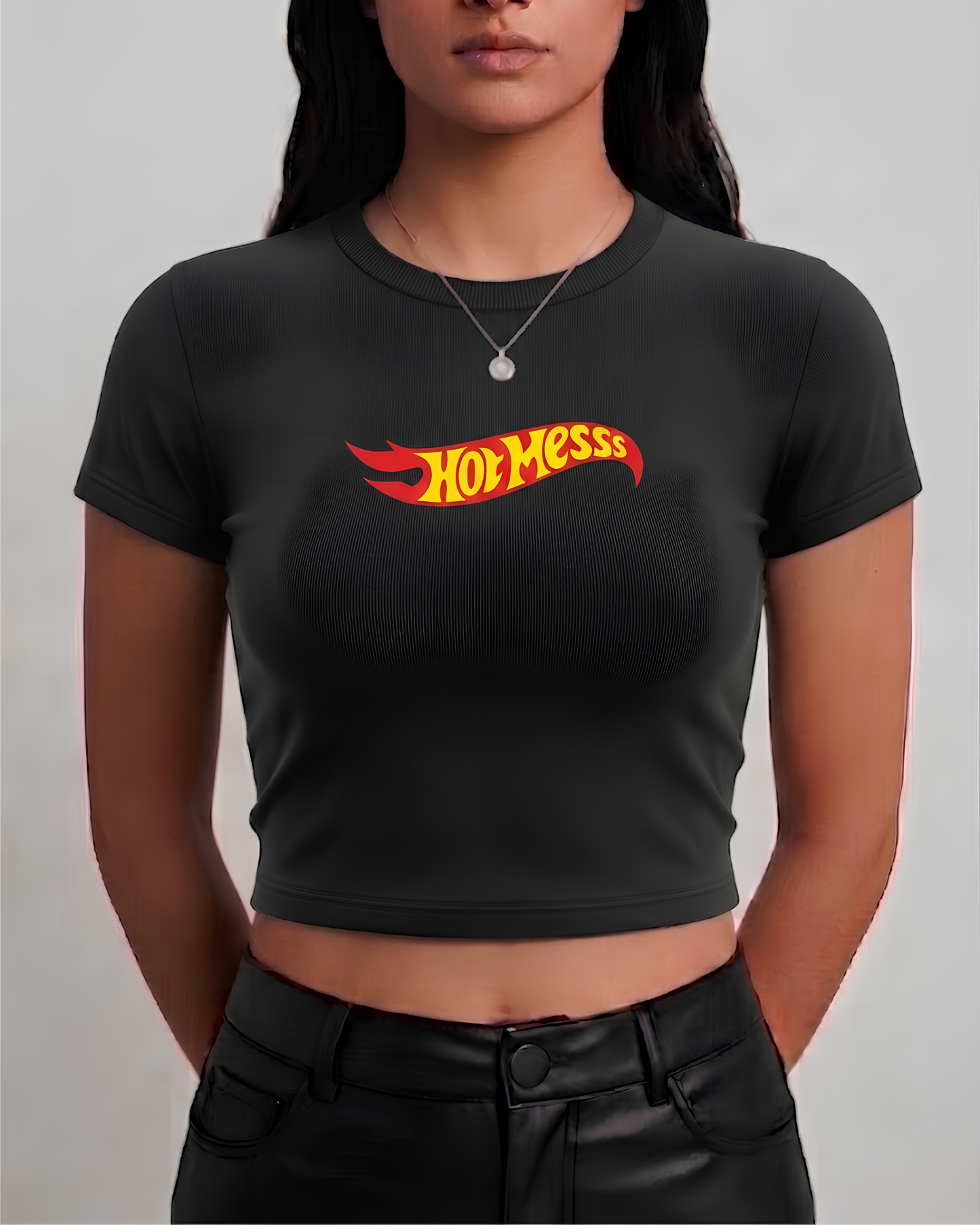Hot Mess Tee | Black BBT for Women
