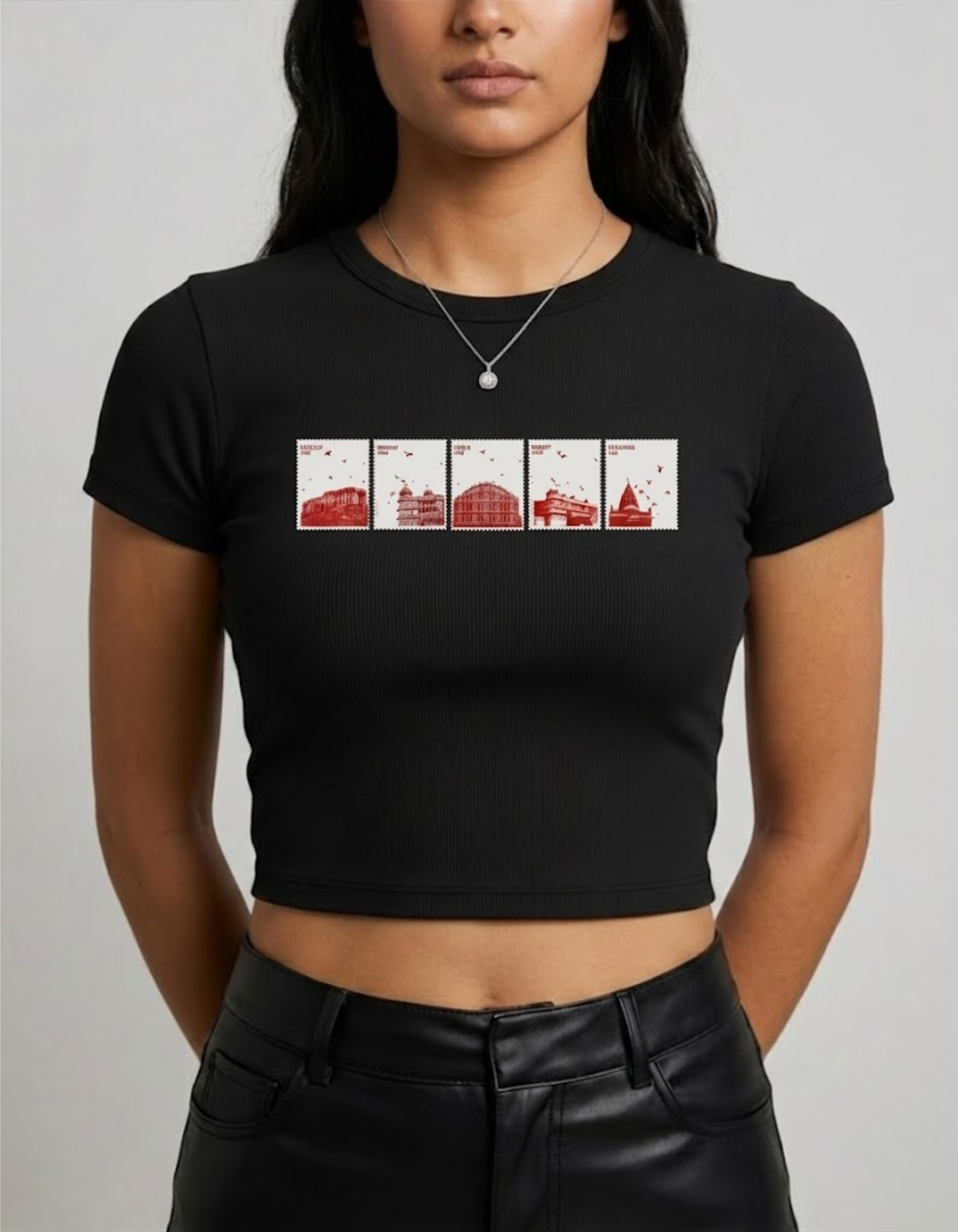 RJ Stamps Tee | Black BBT for Women