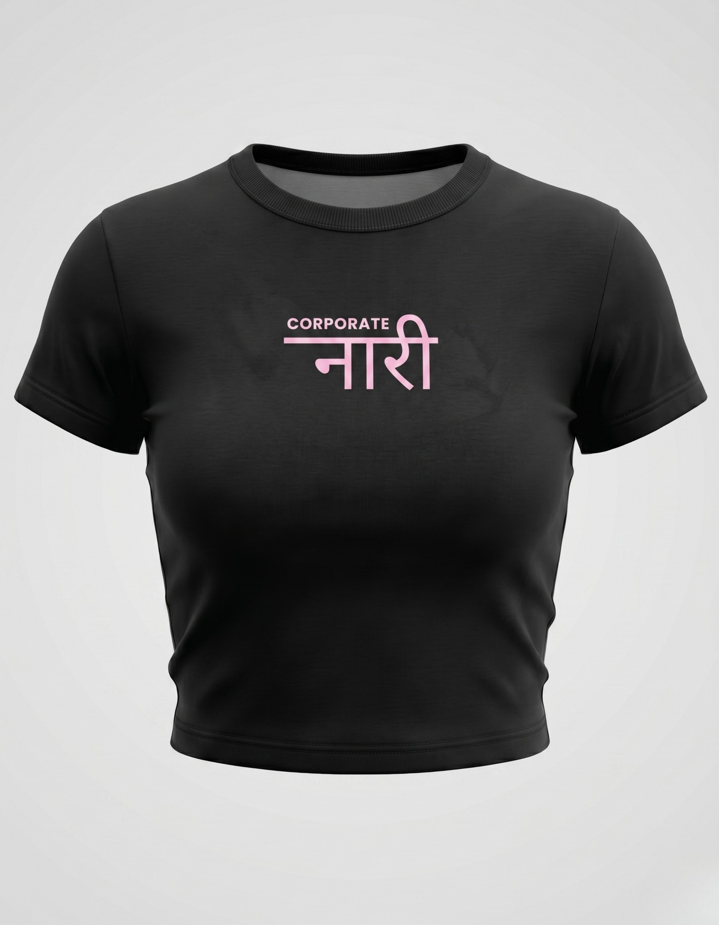 Corporate Nari Tee | Black BBT for Women