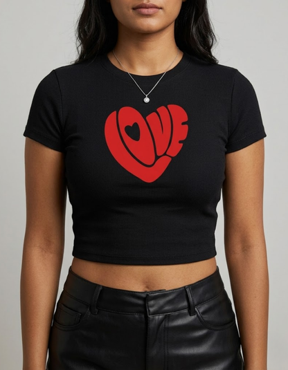 Love Tee | Black BBT for Women